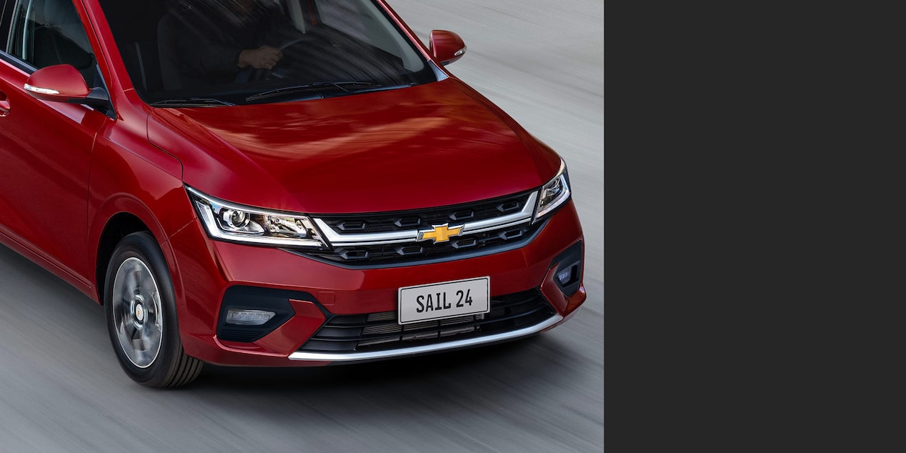 Óptica delantera del Chevrolet Sail