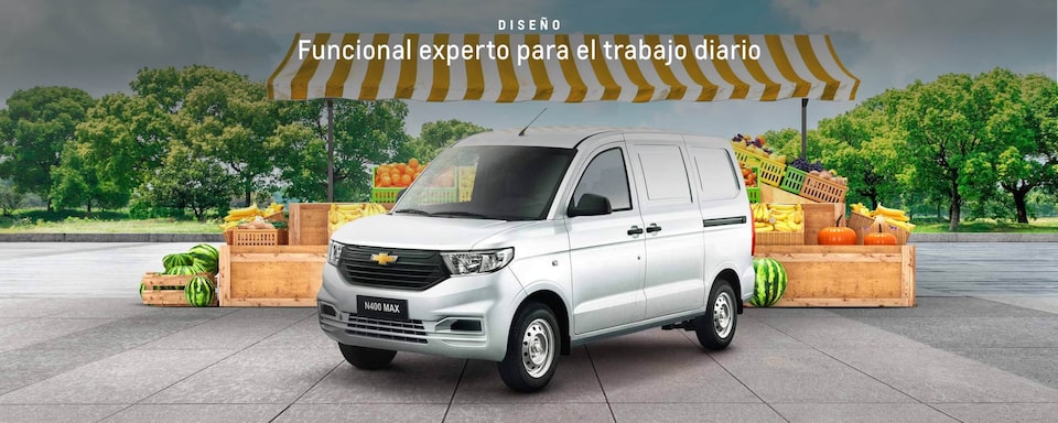 La van Chevrolet N400 tiene un diseño funcional experto para el trabajo diario