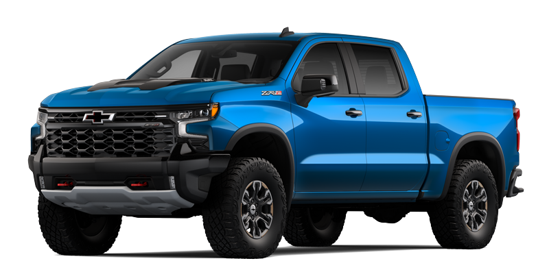 Pick up Chevrolet Silverado ZR2 azul opciones robustas