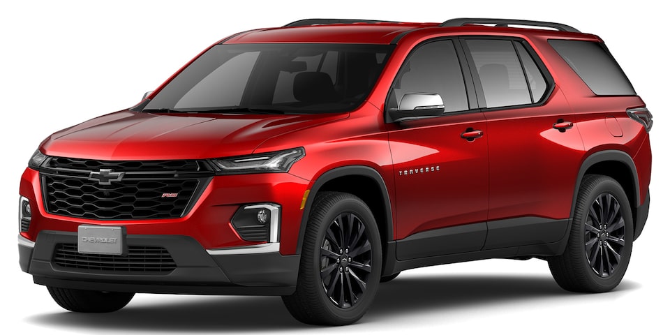 Compara la versión del Chevrolet Traverse RS y elige la tuya