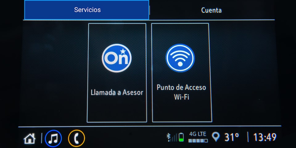 Chevrolet - Pantalla con conexión a OnStar